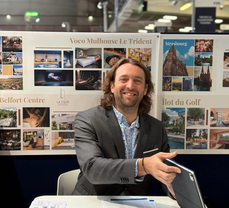 Julien Kesser, Directeur Général au salon Rendez-vous en France à Nice.